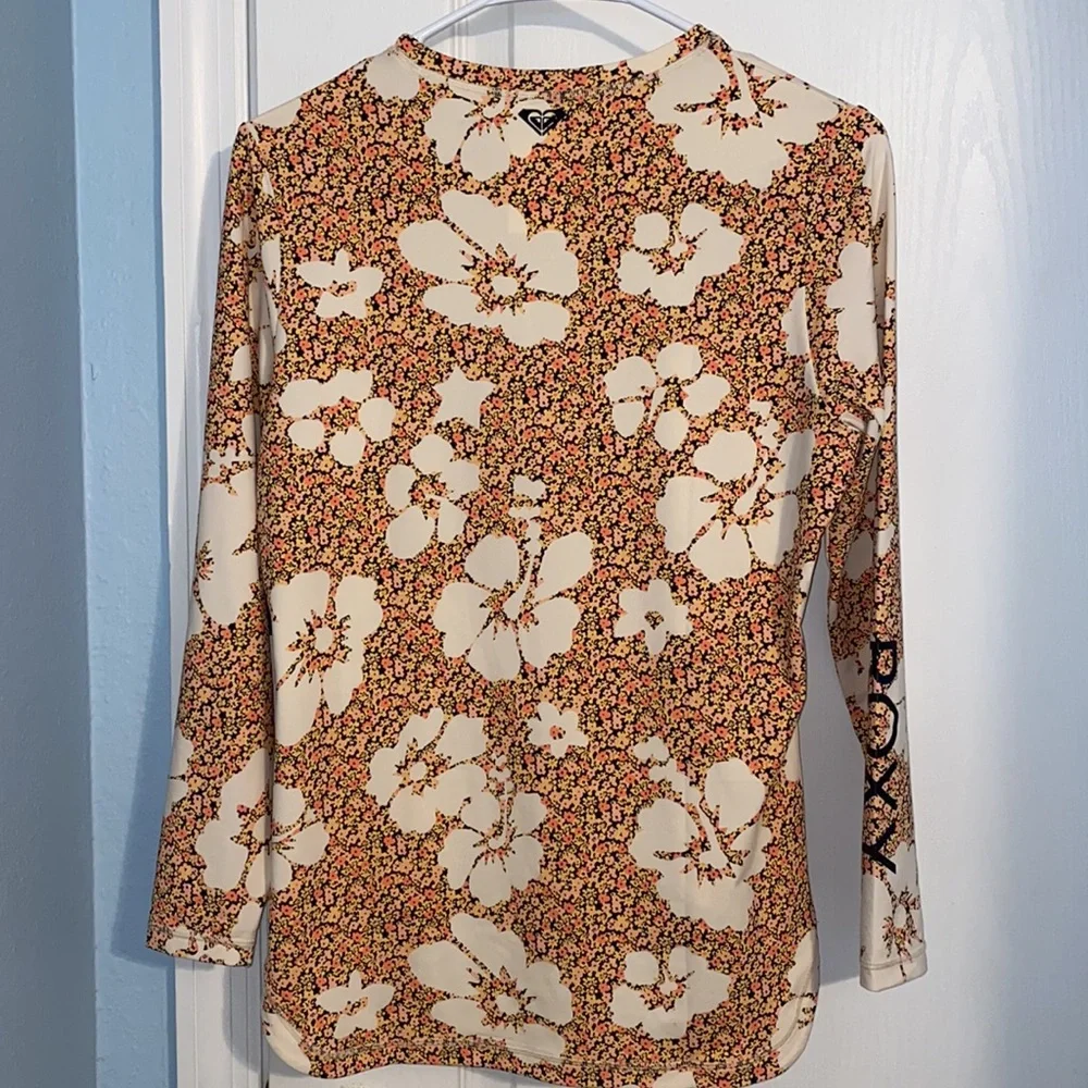 Roxy Sea Skippin Long Sleeve UPF 50 Rashguard - Picture 4 of 11